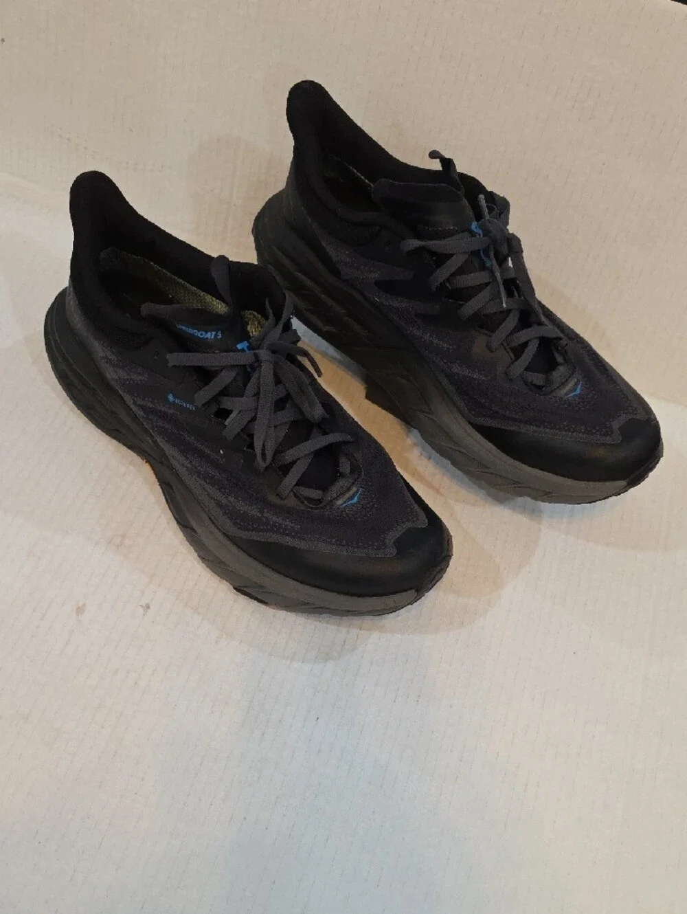 Hoka SpeedGoat 5 Gore-Tex Men's Black/Grey Trail Running Shoes Size 12 D